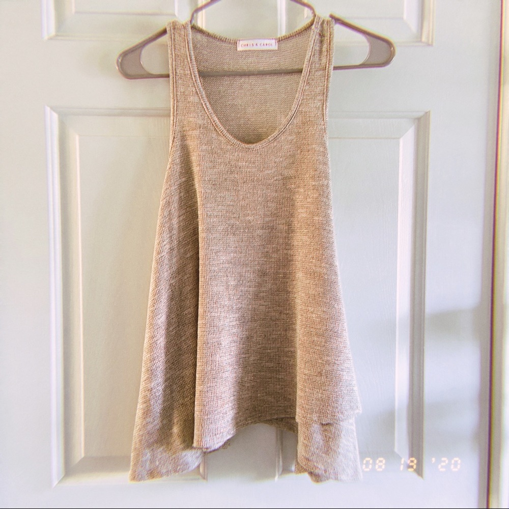 Shimmery tank top✨